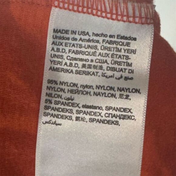 bebe Red Lace Keyhole Crop Top XS | Vintage Y2K Sheer Floral High Neck USA Made - Picture 7 of 7